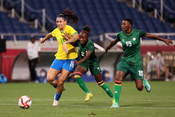 Zâmbia fez forte marcação e cometeu várias faltas | Crédito: Getty Images