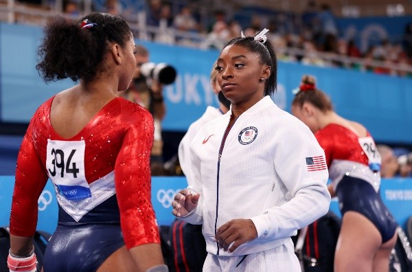 Simone Biles nos Jogos Olímpicos de Tóquio. (Foto: Getty Images)