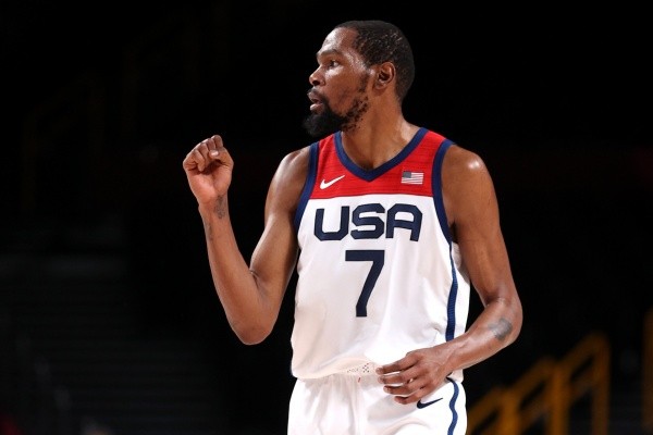 Kevin Durant vira maior cestinha da história norte-americana nos Jogos Olímpicos. (Foto: Getty Images)