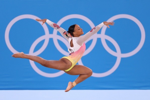 Rebeca Andrade conquistou o Brasil com seu carisma e talento | Crédito: Getty Images