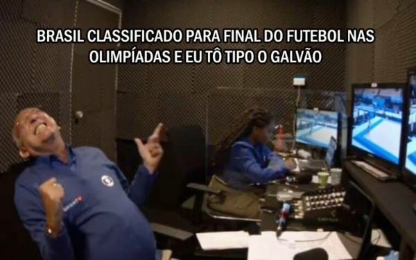Memes da classificação do Brasil para à final dos Jogos Olímpicos. (Foto: Reprodução Twitter)