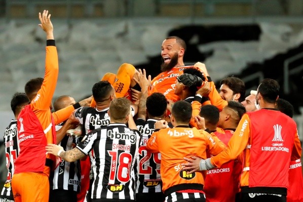 Atlético-MG comemorando a classificação para as quartas de final da Copa Libertadores. (Foto: Getty Images) Atlético-MG comemorando a classificação para as quartas de final da Copa Libertadores. (Foto: Getty Images)