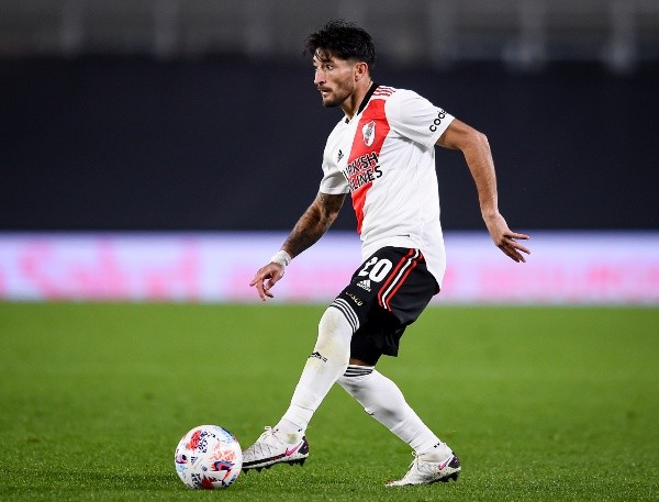Casco em campo pelo River Plate. (Foto: Getty Images)