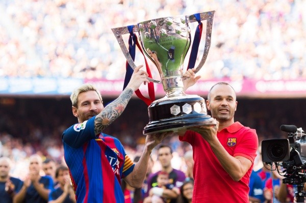 Messi e Iniesta foram multicampeões pelo Barça. (Foto: Getty Images)