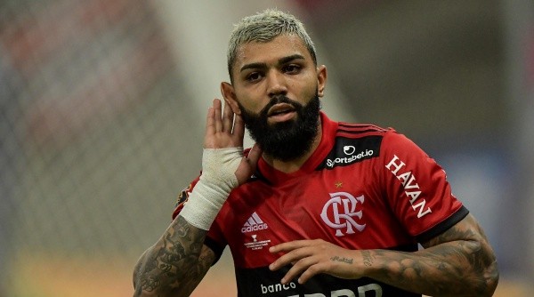 RJ - Rio de Janeiro - 22/05/2021 - CARIOCA 2021, FLAMENGO X FLUMINENSE - Gabigol jogador do Flamengo comemora seu gol durante partida contra o Fluminense no estadio Maracana pelo campeonato Carioca 2021. Foto: Thiago Ribeiro/AGIF