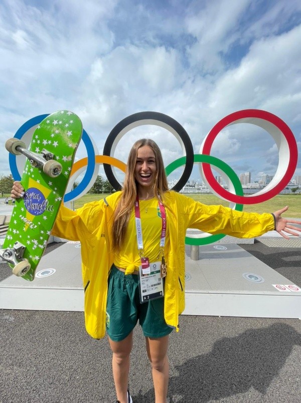 A skatista durante sua estada em Tóquio, no Japão. (Foto: Arquivo pessoal)