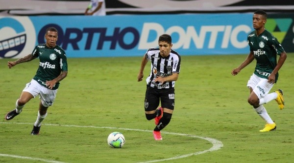 MG - Belo Horizonte - 25/02/2021 - BRASILEIRO A 2020 ATLETICO - MG X PALMEIRAS - Savarino jogador do Atletico-MG durante partida contra o Palmeiras no estadio Mineirao pelo campeonato Brasileiro A 2020. Foto: Fernando Moreno/AGIF
