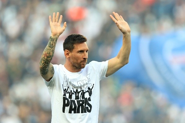 Messi em sua apresentação (Foto: Getty Images)