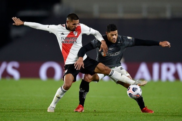 Atlético-MG x River Plate em campo pelo primeiro jogo das quartas de final da Copa Libertadores. (Foto: Getty Images)