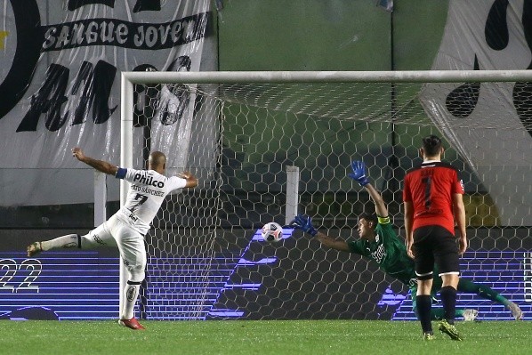 Santos em campo pelo Copa Sul-Americana. (Foto: Getty Images)