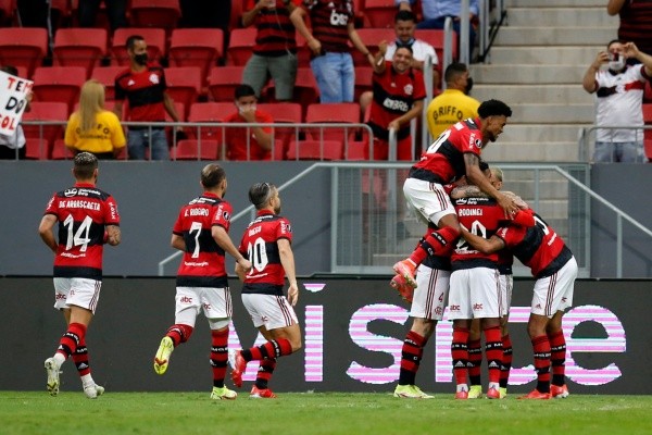 Flamengo em campo pela Libertadores. (Foto: Getty Images)