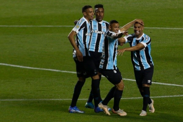 Comemoração de gol do Grêmio. Foto: Getty Images