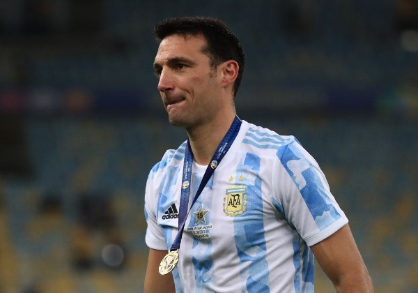 Lionel Scaloni na comemoração do título na Copa América. (Foto: Getty Images) Lionel Scaloni na comemoração do título na Copa América. (Foto: Getty Images)