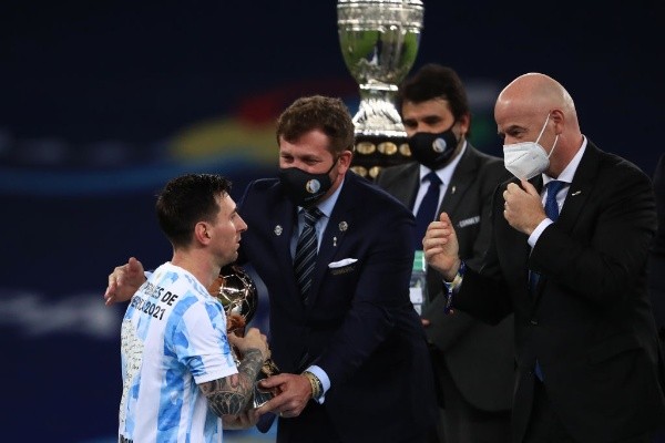 Gianni Infantino, presidente da FIFA, na Copa América realizada no Brasil. (Foto: Getty Images)