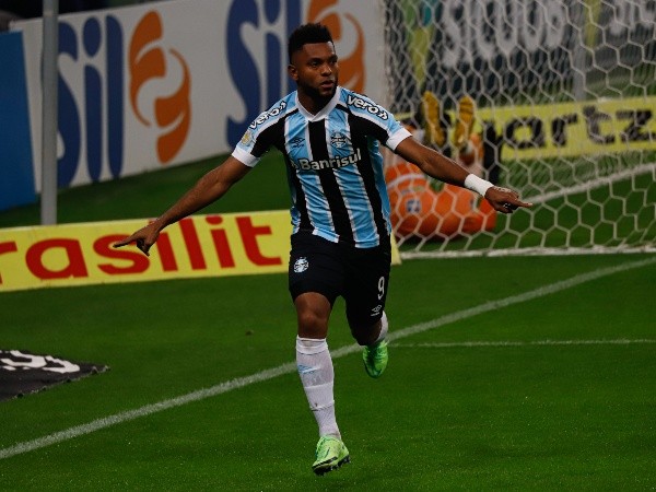 Borja comemorando gol pelo Grêmio. (Foto: Maxi Franzoi/AGIF) Borja comemorando gol pelo Grêmio. (Foto: Maxi Franzoi/AGIF)