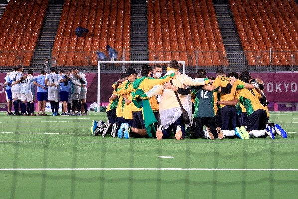Brasil é o único país que subiu ao ponto mais alto do pódio desde o inicio das disputas do futebol de 5 nas Paralimpiadas | Crédito: Getty Images