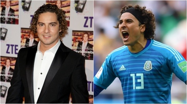 Guillermo Ochoa / David Bisbal (Foto: Reprodução)