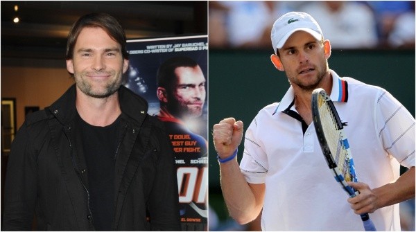 Andy Roddick / Seann William Scott (Foto: Reprodução/Getty Images)