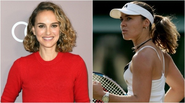 Martina Hingis / Natalie Portman (Foto: Reprodução/Getty Images)