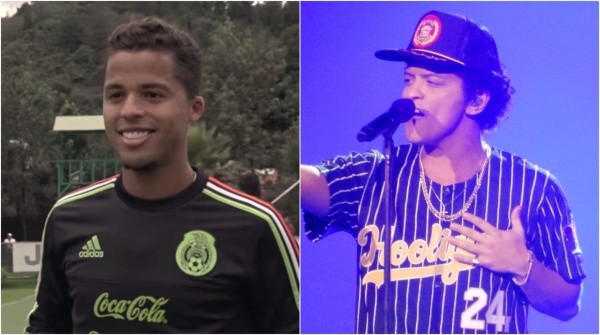Gio Dos Santos / Bruno Mars (Foto: Reprodução/Wikipedia e Instagram)