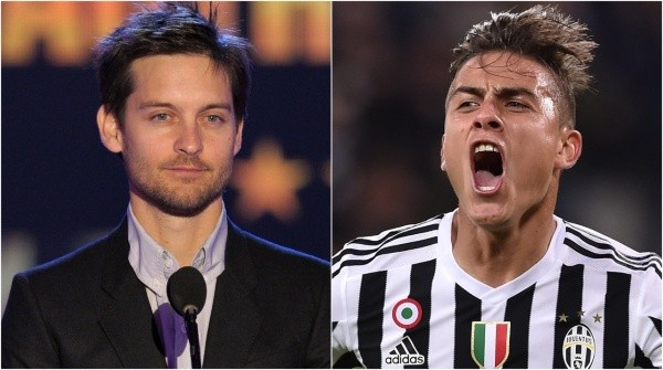 Paulo Dybala / Tobey Maguire (Foto: Reprodução/Getty Images)