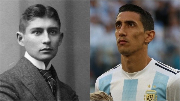 Di María / Franz Kafka (Foto: Reprodução/Getty Images e Wikipedia)