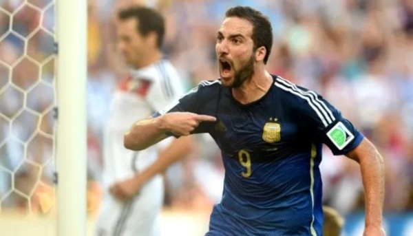 El Pipa comemorando gol anulado na final da Copa do Mundo de 2014, no Maracanã. Fonte: Getty Images