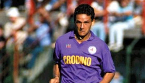 Baggio na Fiorentina. Fonte: Getty Images