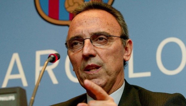 Gaspart nunca acreditou que Figo iria atrás do que ele disse. Fonte: Getty Images