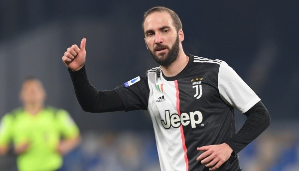 Higuaín na Juventus. Fonte: Getty Images