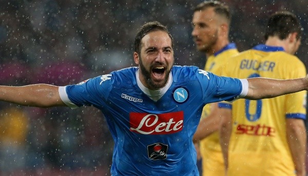 Higuaín em Napoli. Fonte: Getty Images