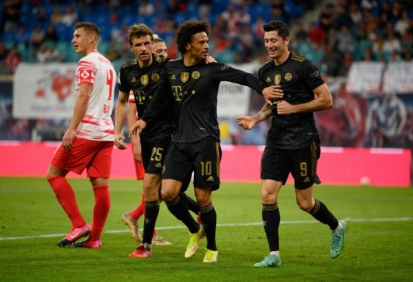 Jogadores do Bayern de Munique comemoram gol. Foto: Getty Images