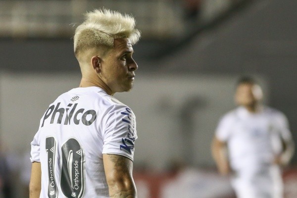 SP - Santos - 03/11/2019 - Brasileiro A 2019, Santos x Botafogo - Soteldo jogador do Santos durante partida contra o Botafogo no estadio Vila Belmiro pelo campeonato Brasileiro A 2019. Foto: Marcello Zambrana/AGIF