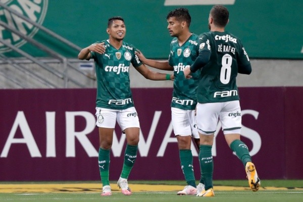 Comemoração de gol do Palmeiras. Foto: Getty Images Comemoração de gol do Palmeiras. Foto: Getty Images