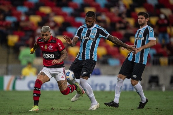 Grêmio quer acabar com a sequência sem vitórias diante do Flamengo. (Foto: AGIF)