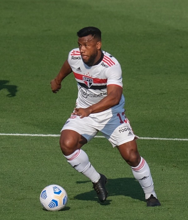 SP - Sao Paulo - 19/09/2021 - BRASILEIRO A 2021, SAO PAULO X ATLETICO-GO - Luan jogador do Sao Paulo durante partida contra o Atletico-GO no estadio Morumbi pelo campeonato Brasileiro A 2021. Foto: Marcello Zambrana/AGIF