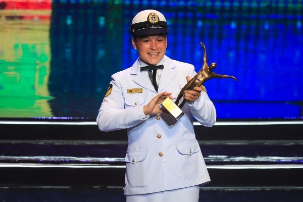 Bia Ferreira em cerimônia realizada em 2019. (Foto: Getty Images)