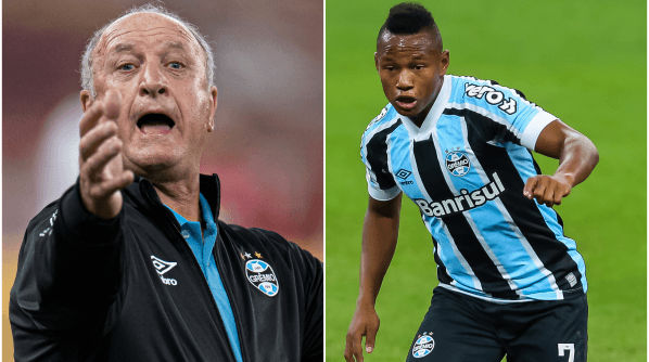 Contratado por R$21 milhões, Campaz foi pouco utilizado por Felipão no Grêmio (Foto: Montagem/Bolavip)