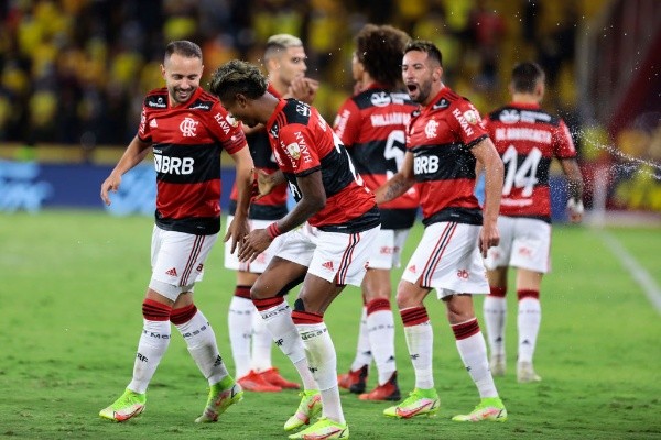 Flamengo comemorando gol. (Foto: Getty Images)