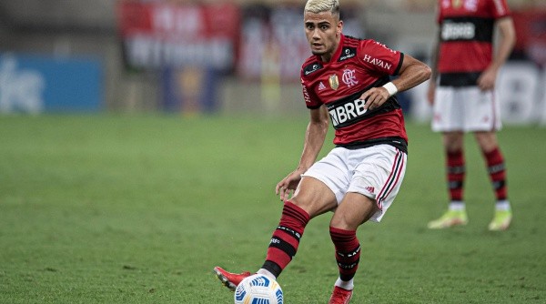 RJ - Rio de Janeiro - 19/09/2021 - BRASILEIRO A 2021, FLAMENGO X GREMIO - Andreas Pereira jogador do Flamengo durante partida contra o Gremio no estadio Maracana pelo campeonato Brasileiro A 2021. Foto: Jorge Rodrigues/AGIF