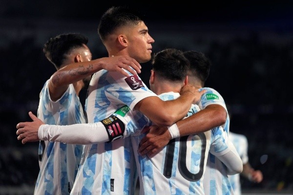 Argentina comemorando gol na Copa América. (Foto: Getty Images)
