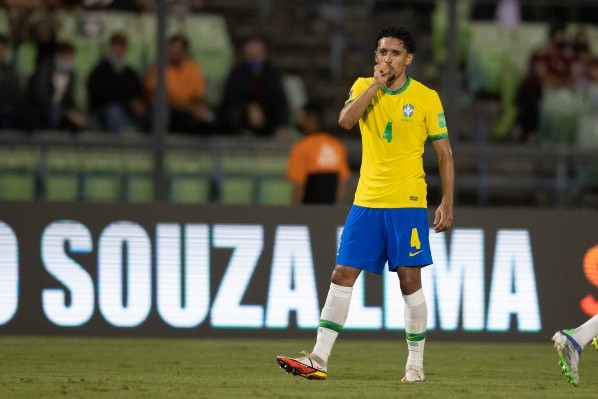 Marquinhos marcou o primeiro gol do Brasil na partida