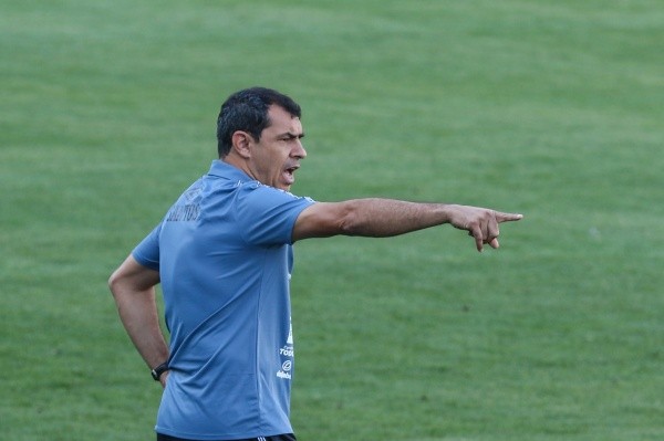 Carille comandando o Santos. (Foto: Luiz Erbes/AGIF)