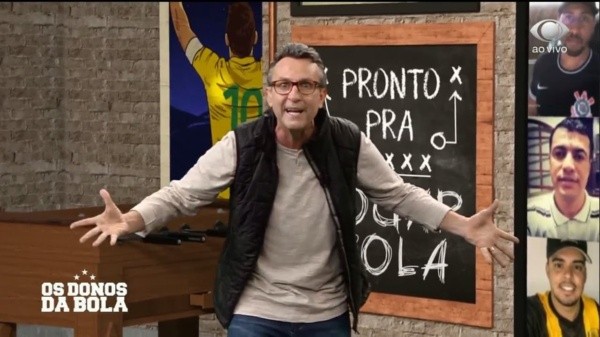 Neto em seu programa 'Os donos da bola'. (Foto: Reprodução vídeo)
