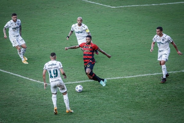 Palmeiras x Sport em campo pela primeira partida do Campeonato Brasileiro. (Foto: Paulo Paiva/AGIF)