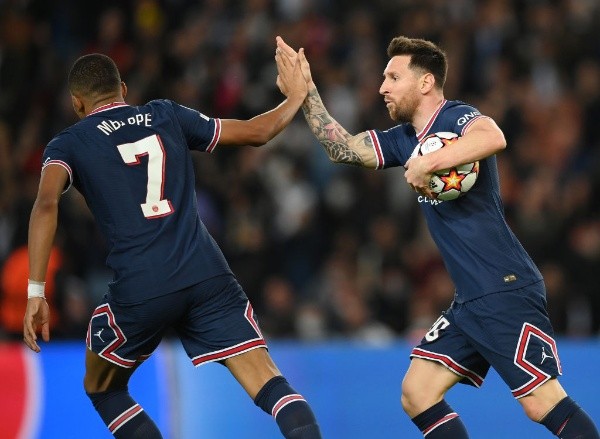 Messi comemorando gol no PSG. (Foto: Getty Images)