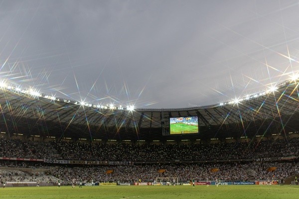 Torcida do Atlético-MG no Mineirão. (Foto: Alessandra Torres/AGIF)