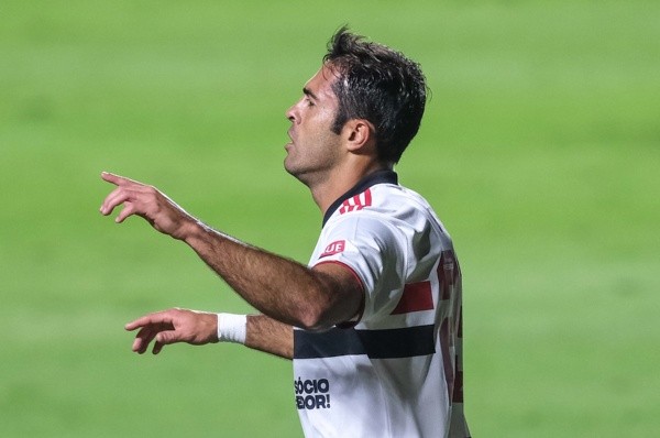 SP - Sao Paulo - 16/06/2021 - BRASILEIRO A 2021, SAO PAULO X CHAPECOENSE - Eder jogador do Sao Paulo comemora seu gol durante partida contra o Chapecoense no estadio Morumbi pelo campeonato Brasileiro A 2021. Foto: Marcello Zambrana/AGIF