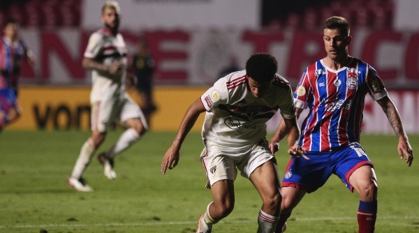 SP - Sao Paulo - 10/07/2021 - BRASILEIRO A 2021, SAO PAULO X BAHIA - G. Sara jogador do Sao Paulo durante partida contra o Bahia no estadio Morumbi pelo campeonato Brasileiro A 2021. Foto: Ettore Chiereguini/AGIF SP - Sao Paulo - 10/07/2021 - BRASILEIRO A 2021, SAO PAULO X BAHIA - G. Sara jogador do Sao Paulo durante partida contra o Bahia no estadio Morumbi pelo campeonato Brasileiro A 2021. Foto: Ettore Chiereguini/AGIF