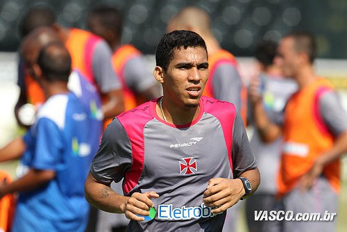 Allan em treino do Vasco (Site oficial do Vasco)